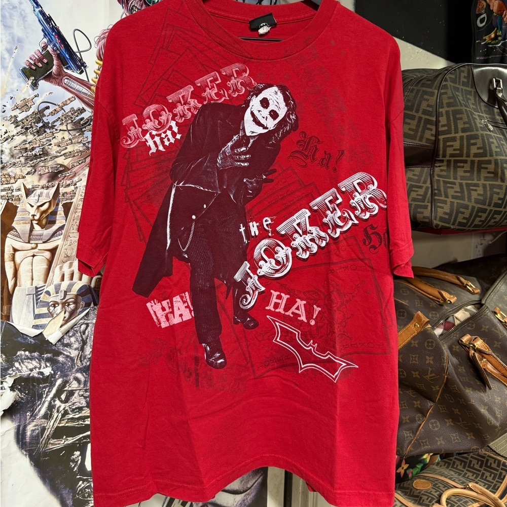 Vintage Dark Knight Movie T-Shirt Vtg Joker Tee XLarge